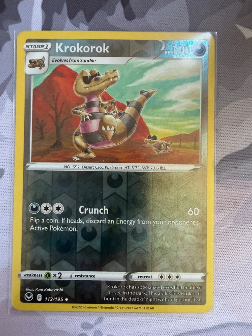 Sandile & Krokorok Reverse Holo Pokémon Card Lot | 3 Cards ✨5/$25✨